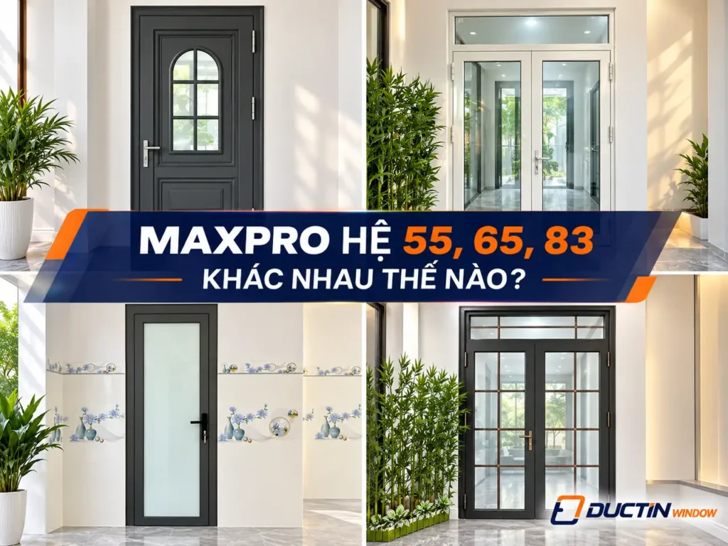 Maxpro hệ 55 65 83 khác nhau thế nào - Đức Tín Window