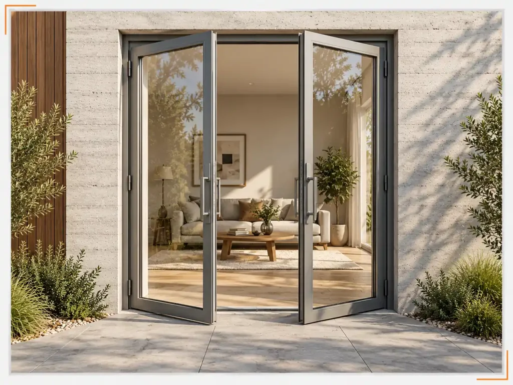 Cửa đi mở quay Alvero AR66 -  2 cánh