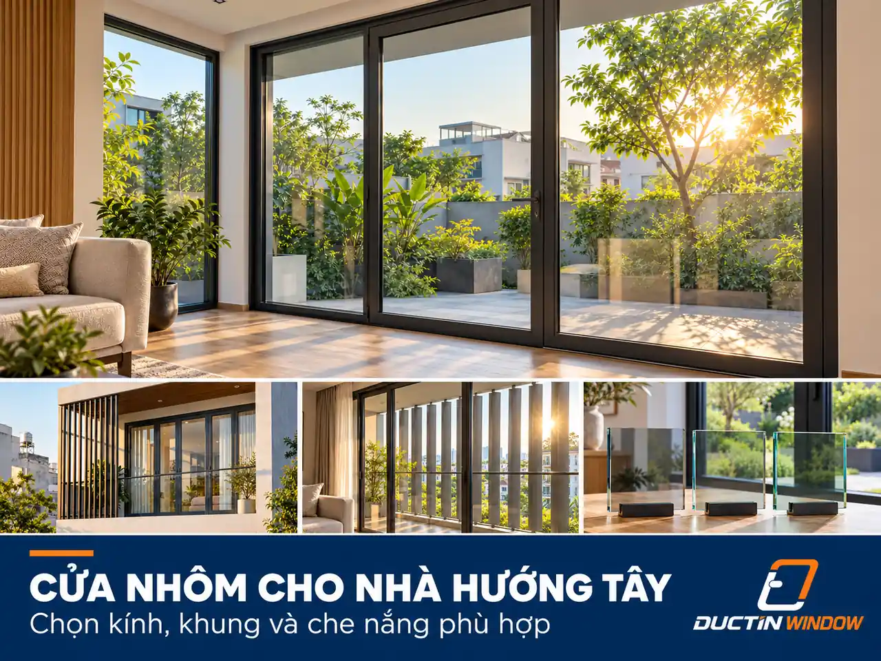 Cửa nhôm cho nhà hướng Tây: Giải pháp giảm nóng phù hợp
