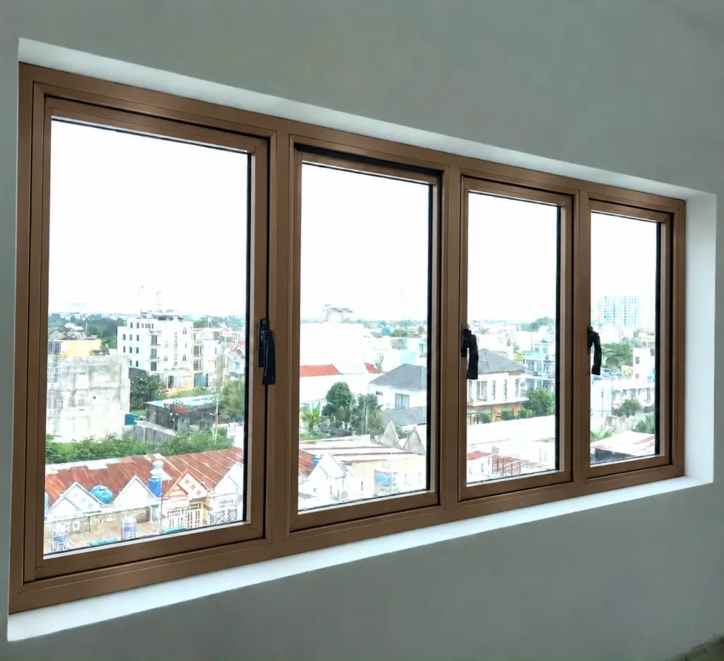 Hình tham khảo minh họa cửa nhôm Alvero ASW103 - 4 cánh